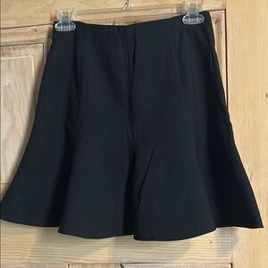 Elegant Black Flared Skirt